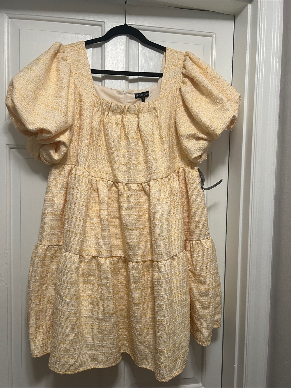 NWT Sister Jane “Postal Confetti Mini Dress (Lemon Meringue)”
